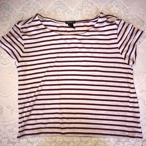 Red & White stripped forever 21 T-shirt